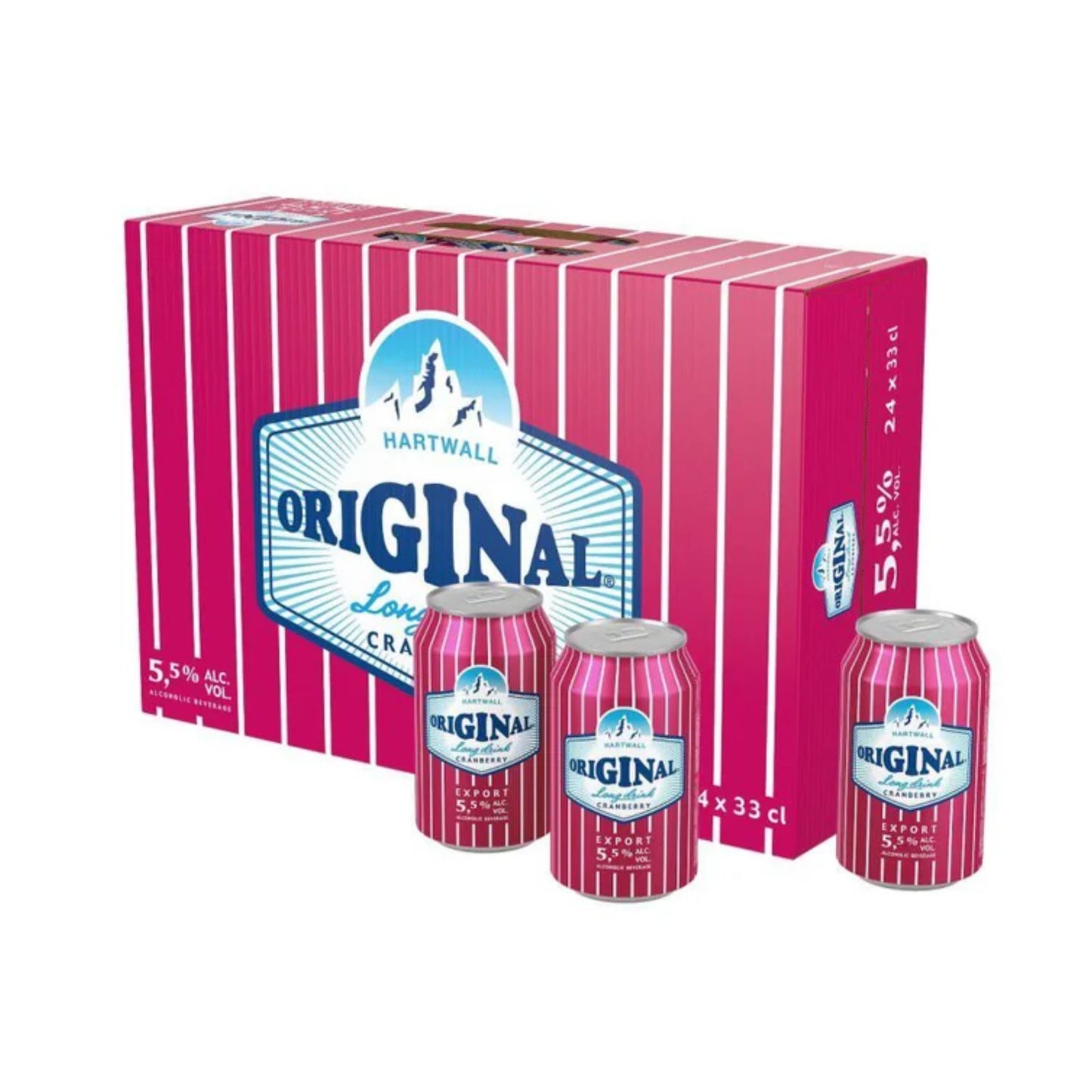 Caja Hartwall Original Long Drink Cranberry (24 x 33CL)