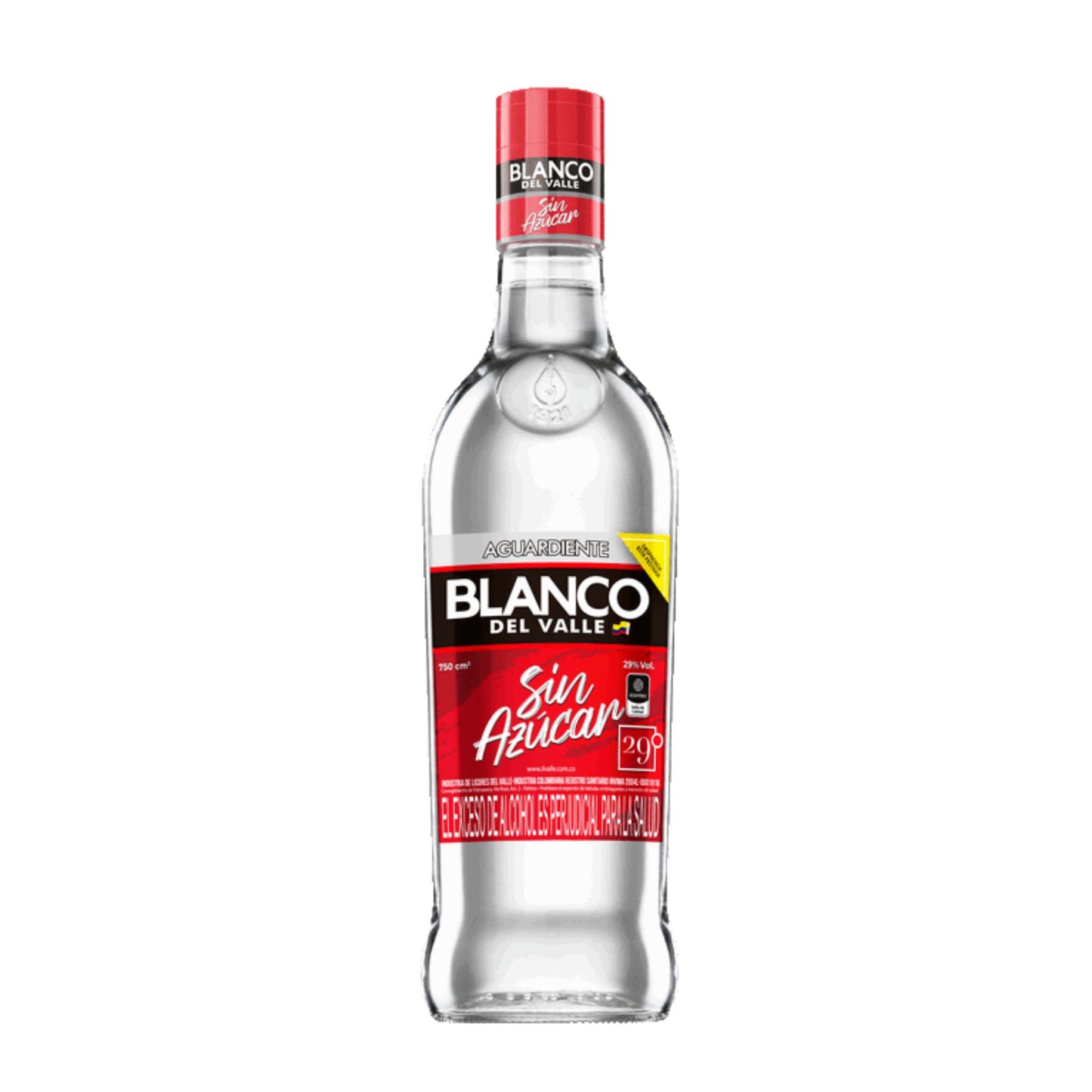 Aguardiente Blanco del Valle Sin Azúcar 70CL