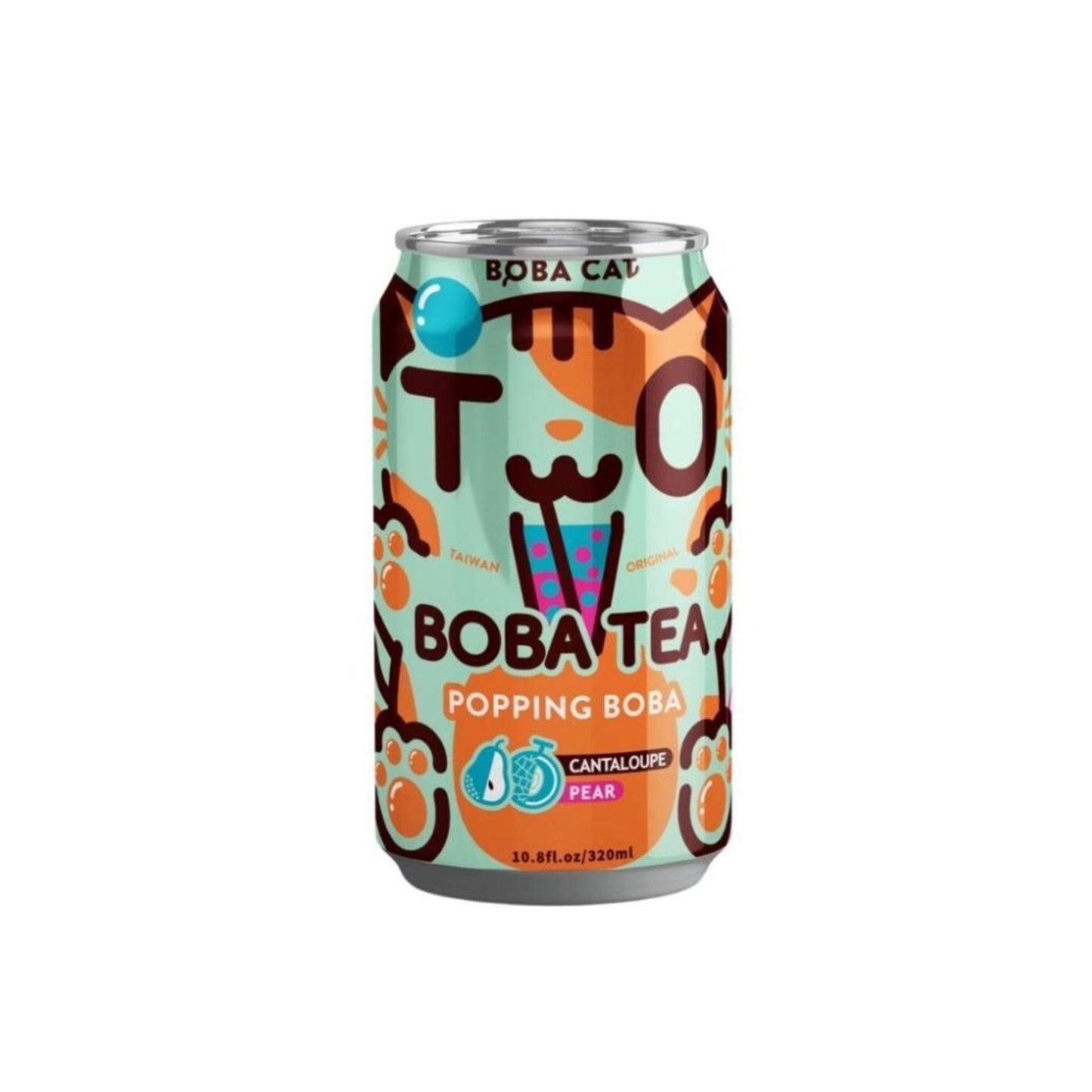 Boba Cat Boba Tea Popping Boba Cantaloupe & Pear 320 ml