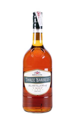 Brandy Francés Three Barrels Botella Plástico 1L
