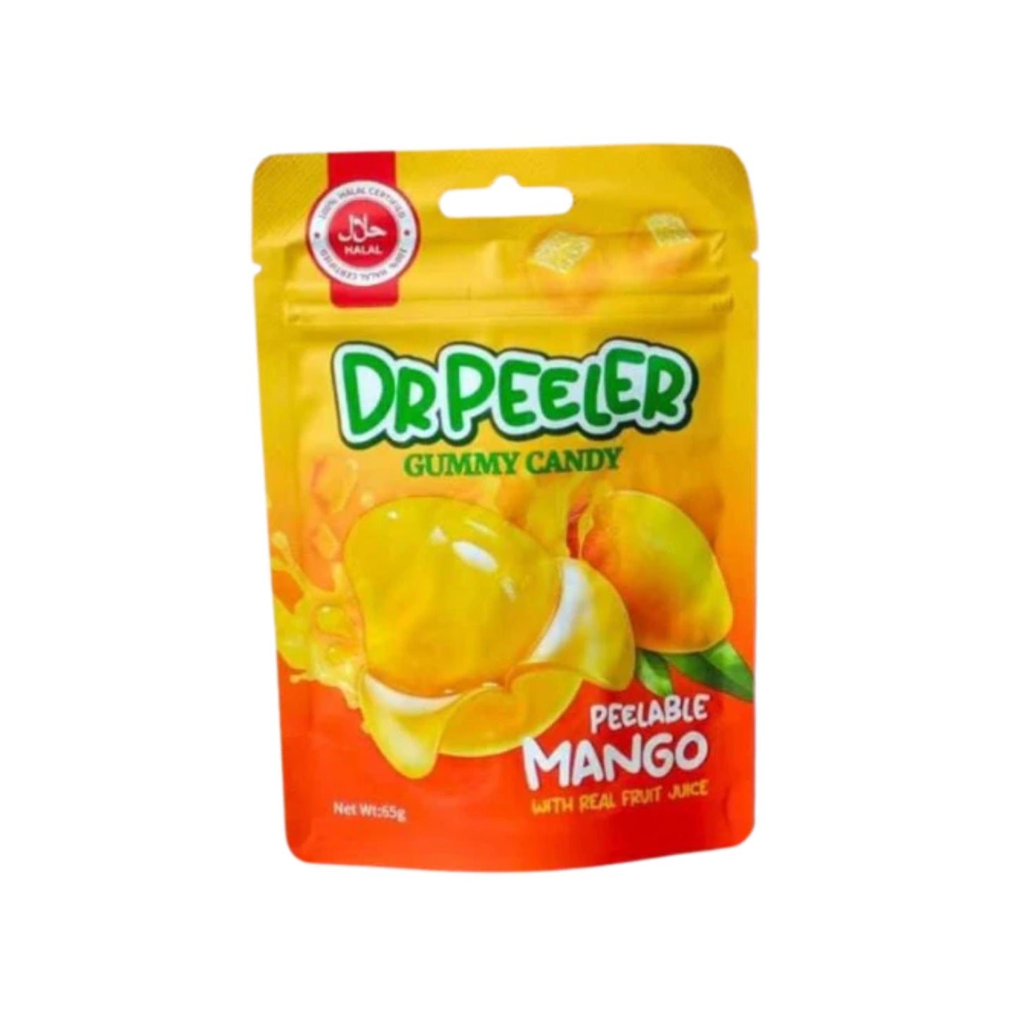 Dr Peeler Gummy Candy Halal Mango 65 g