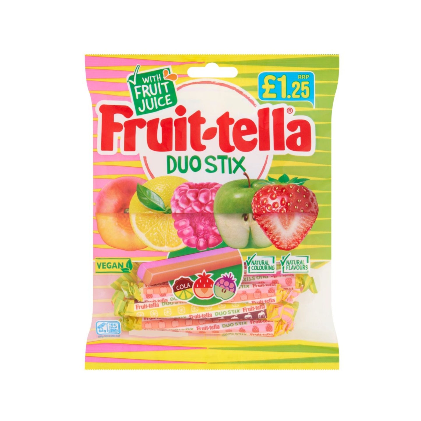 Fruit-tella Duo Stix 135G