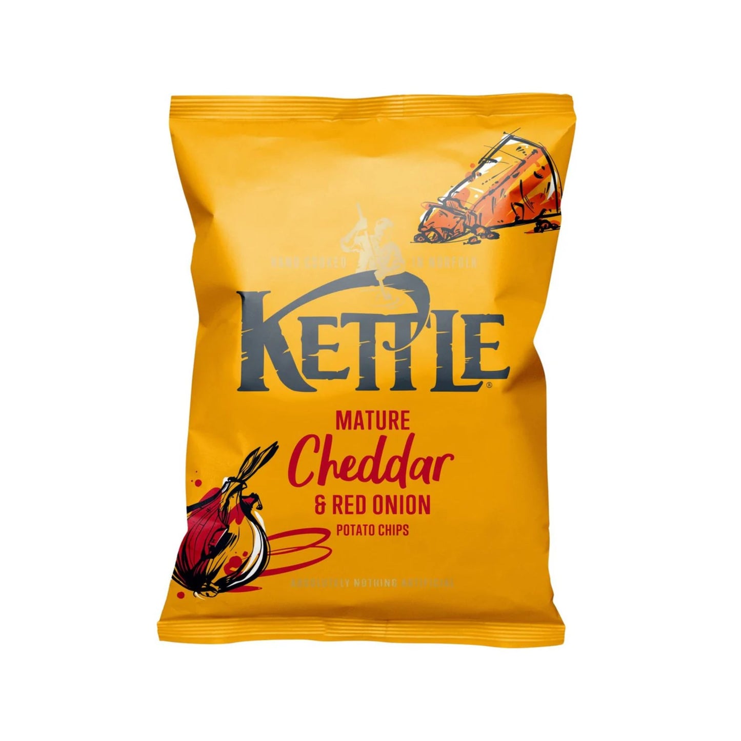 Kettle Chips Mature Cheddar & Red Onion 80GR