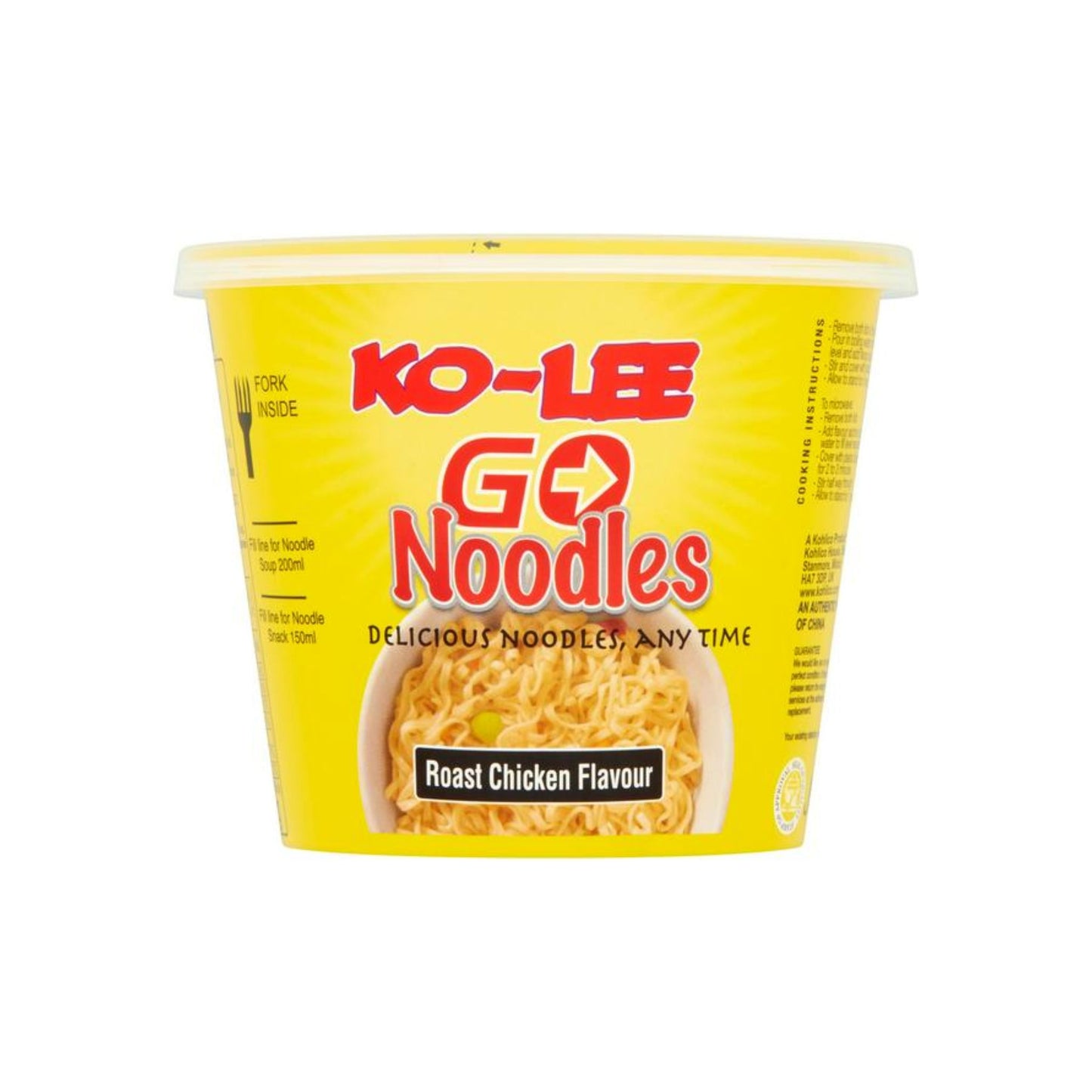 Ko-Lee Go Noodles Roast Chicken 65GR