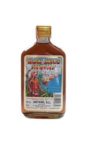 Petaca Ron Miel Indias 35CL
