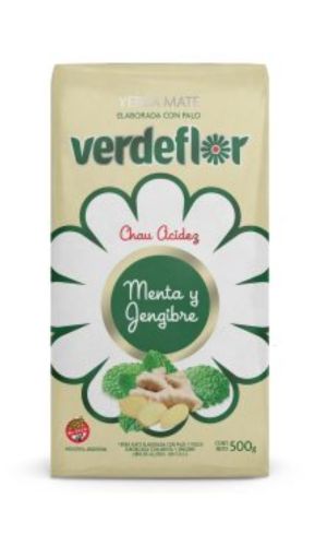 Yerba Mate Verdeflor Menta & Jengibre 500GR