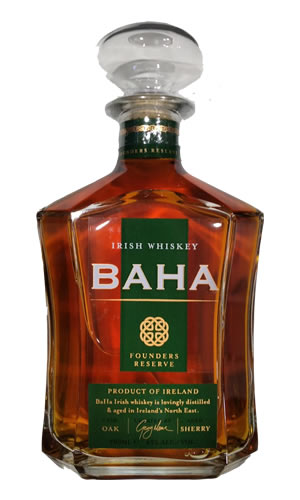 Irish Whiskey Baha Founders Reserve 70CL