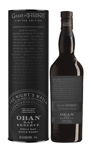 Oban Bay Reserve Game Of Thrones The Night´s Watch 70CL