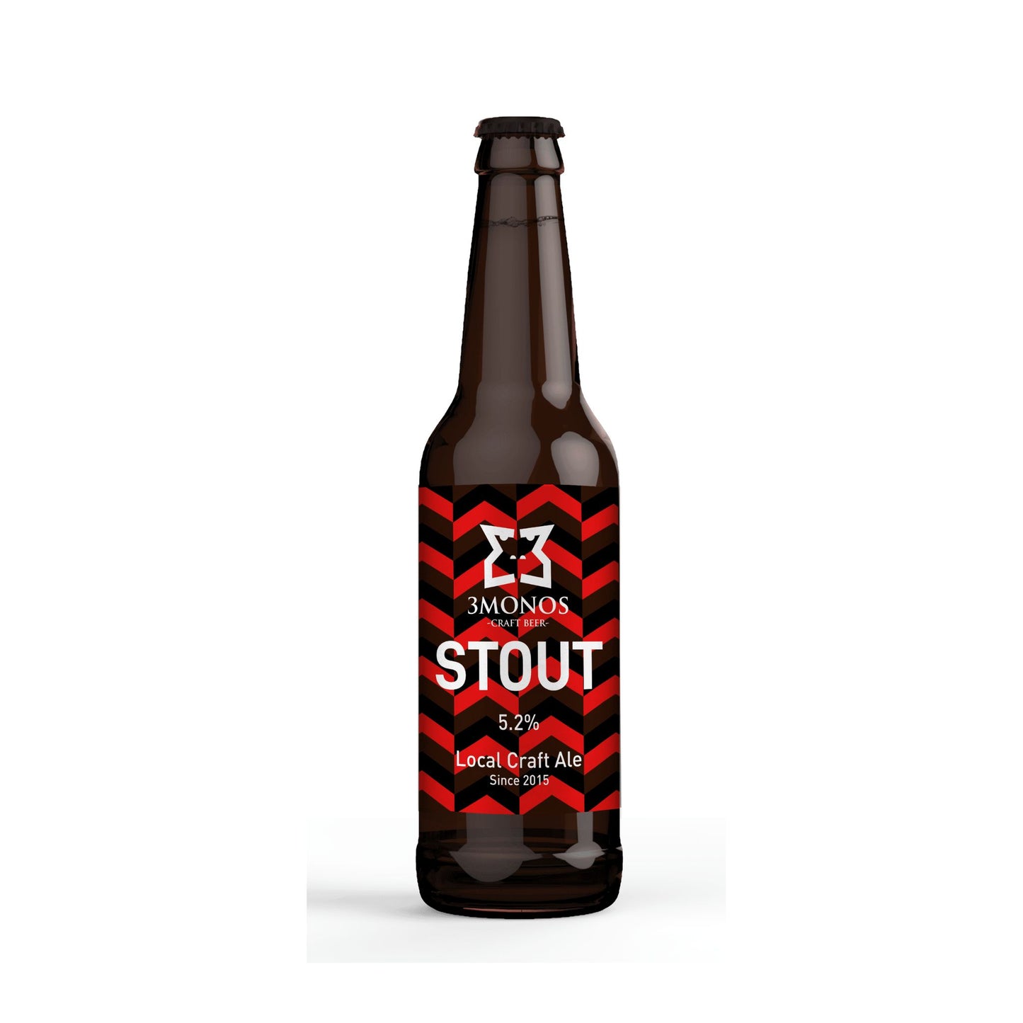 Cerveza 3 Monos Stout 33CL