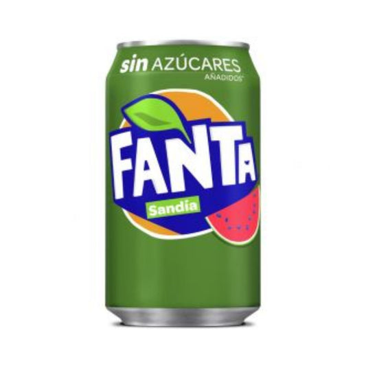 Fanta Sandía Sin Azúcares Añadidos Lata 33CL