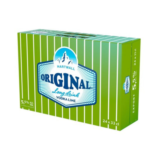Caja Hartwall Original Long Drink Vodka Lime(24 x 33CL)