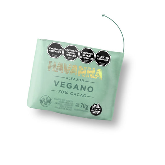 Alfajor Havanna Vegano 70% Cacao 70GR