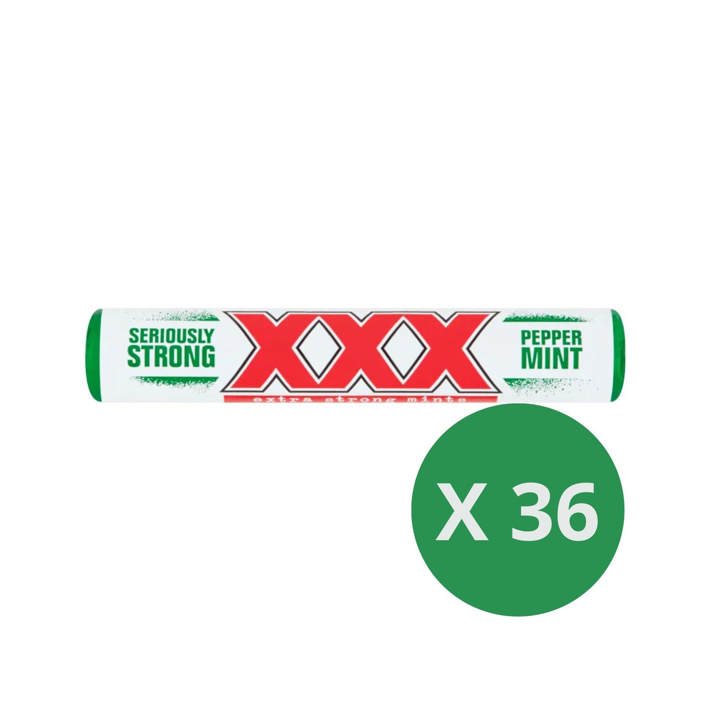 Caja XXX Extra Strong Peppermint 36 x 40,5 g