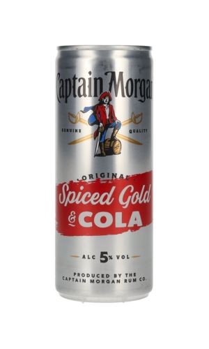 Captain Morgan Spiced Gold & Cola Lata 250ML