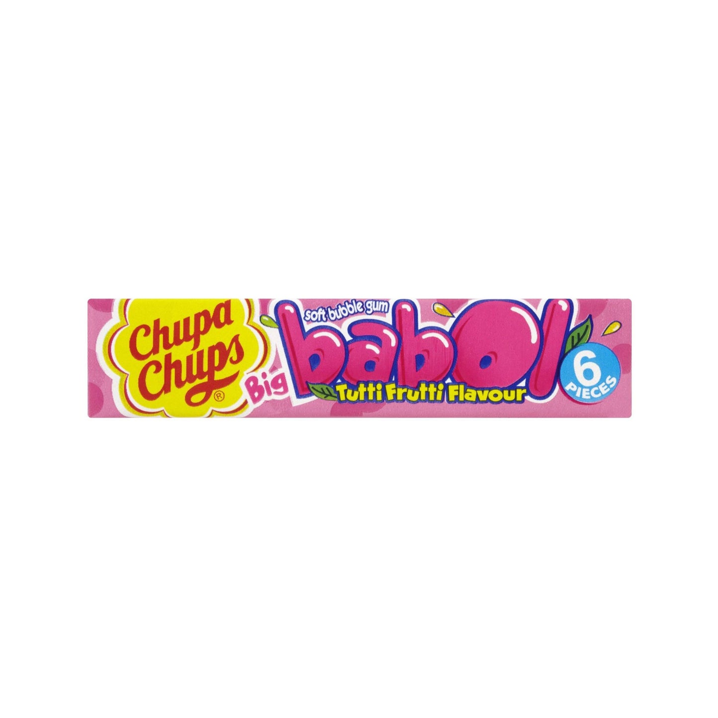 Chupa Chups Babol Tutti Frutti Soft Bubble Gum 6 Pieces