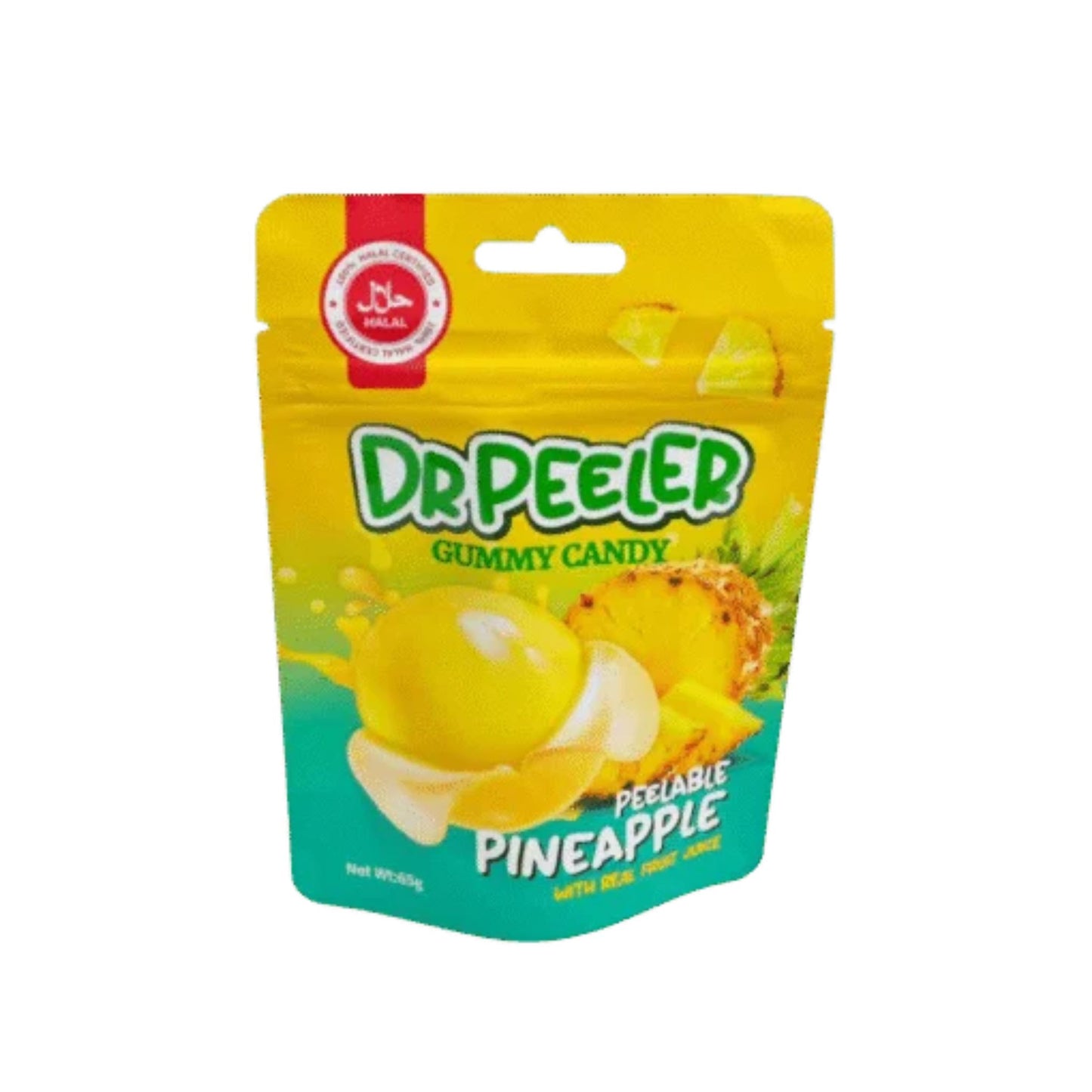 Dr Peeler Gummy Candy Halal Pineapple 65 g