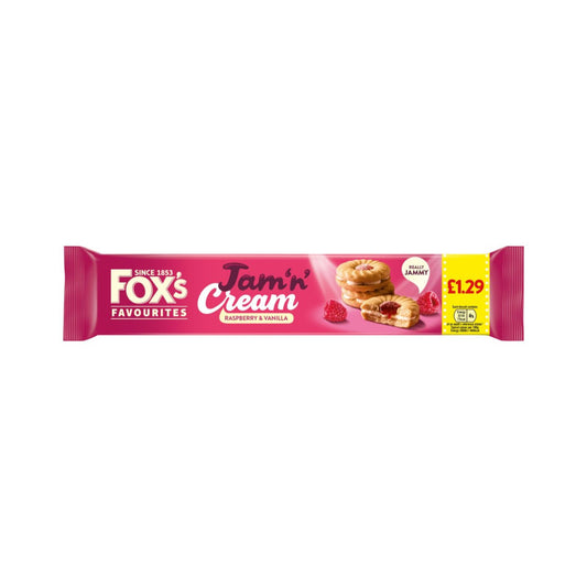 Fox´s Jam´n Cream Raspberry Vanilla 150GR