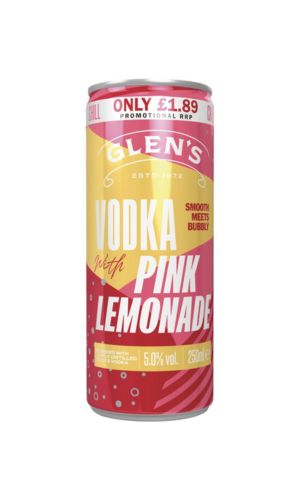 Glen´s Vodka Pink Lemonade Lata 250ML