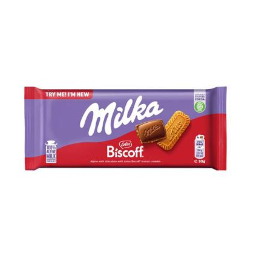 Milka Chocolate Lotus Biscoff 100G – Supercaro
