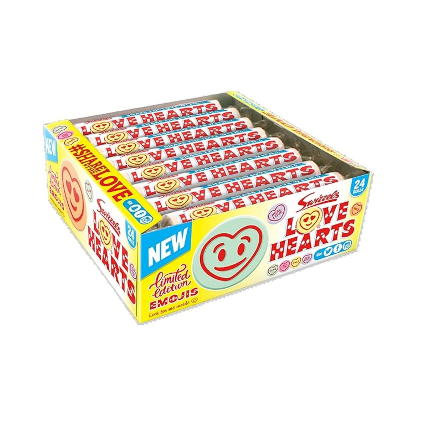 Caja Swizzels Love Hearts (24 Unidades)