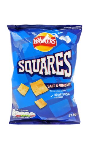 Walkers Squares Salt & Vinegar 27,5GR