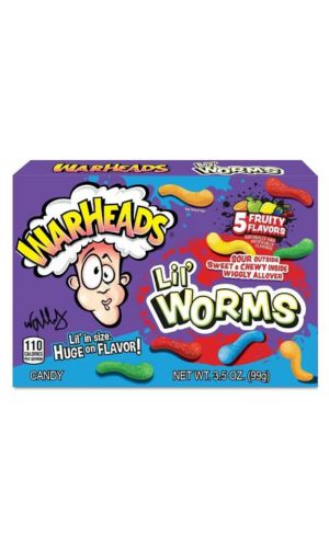 Warheads Lil´ Worms 5 Fruits Flavors 99GR