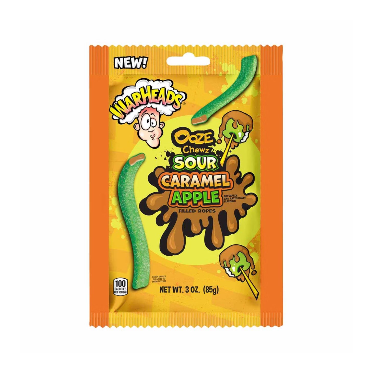 Warheads Ooze Chewz Sour Caramel Apple 85GR