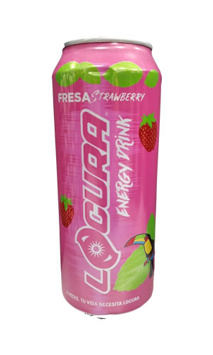 Locura Fresa Energy Drink 500ML