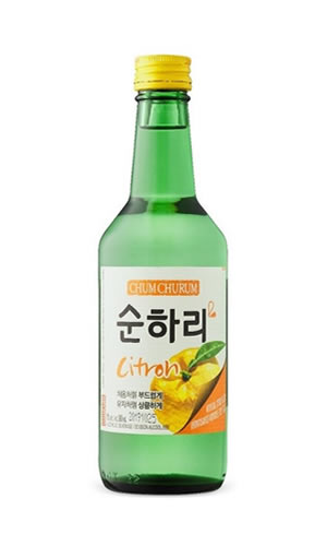 Vino de Arroz Coreano Soju Chum Churum Limón 360ML