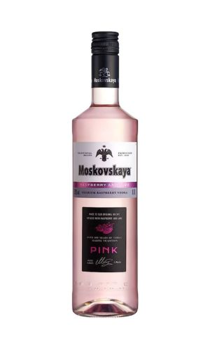 Vodka Moskovskaya Pink  Raspberry Lime 70CL