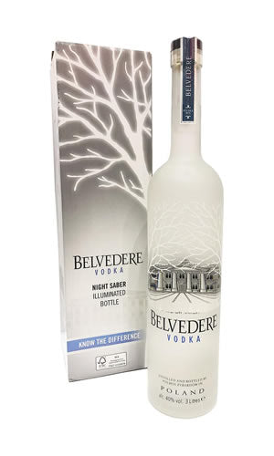 Vodka Belvedere 3L Con Luz Led