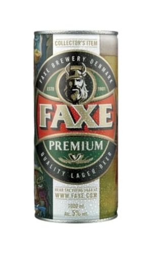 Cerveza Faxe Premium Lager Lata 1L