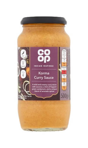 Co Op Korma Curry Sauce 450GR