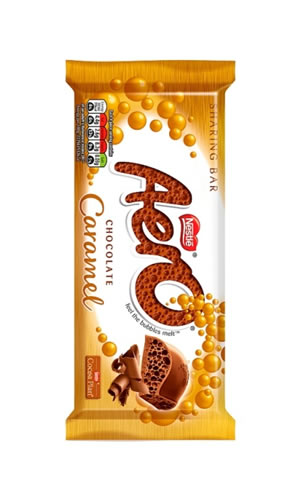 Nestle Aero Chocolate Caramel 90GR