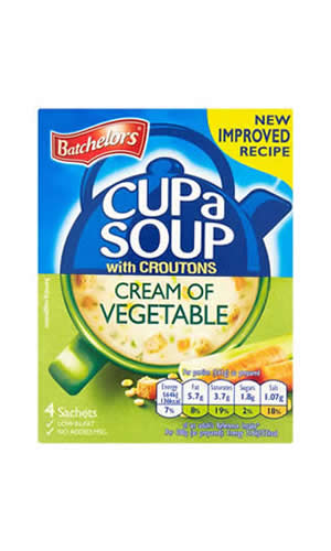Batchelors Cup a Soup Cream of Vegetable 99GR