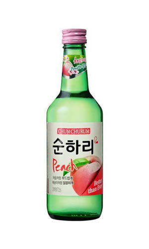 Vino de Arroz Coreano Soju Chum Churum Melocotón 360ML