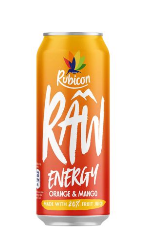 Rubicon Raw Energy Orange Mango 500ML